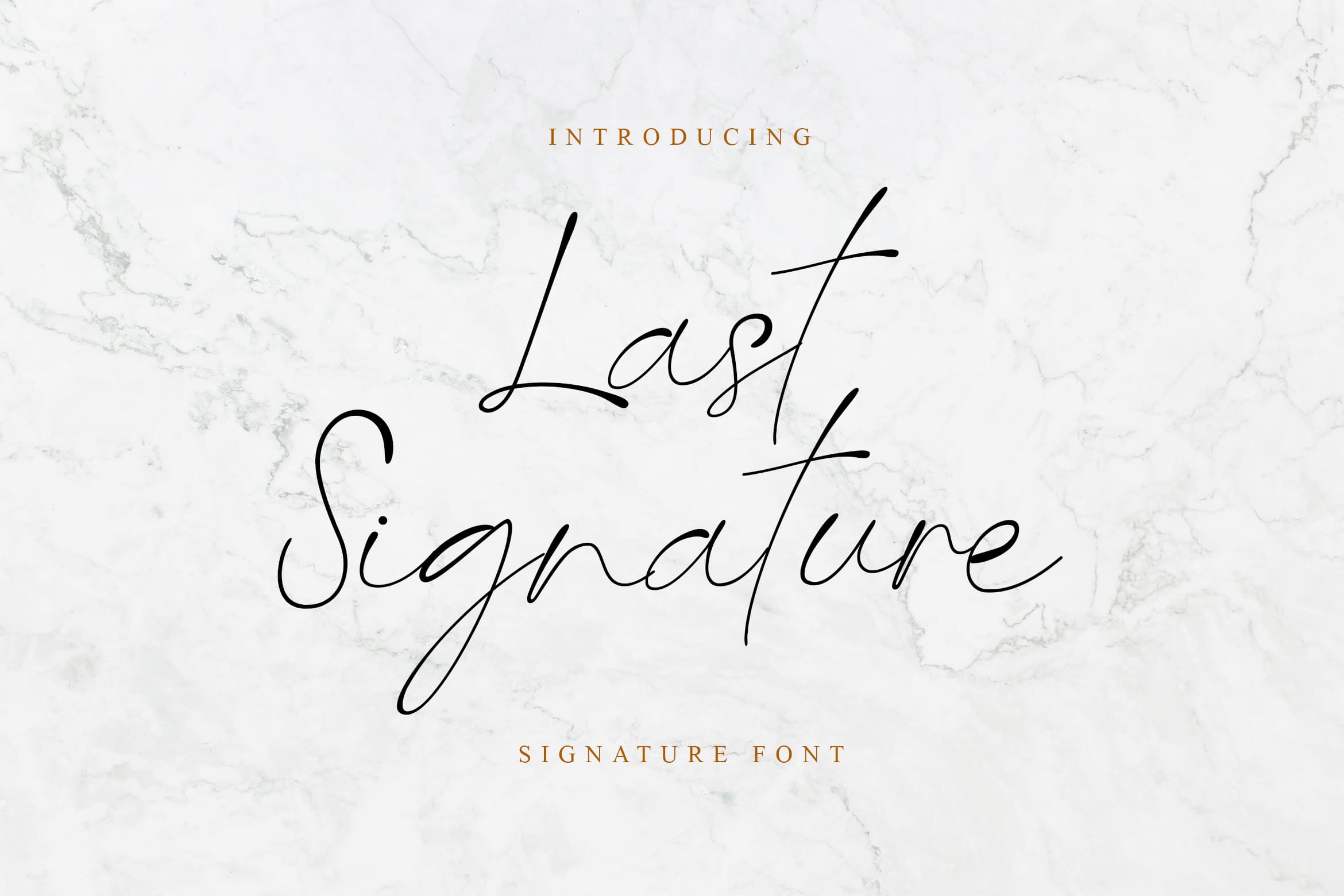 Last Signature Font preview
